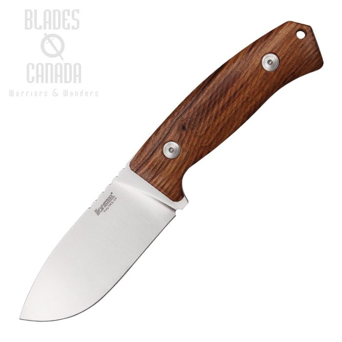 Lion Steel M3 ST Hunter Fixed Blade Knife, Niolox Steel, Santos Mahagony